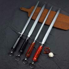 12-Inch Premium Butcher's Sharpening Steel, Ultra-Fine Grit Knife Sharpener For Home Use - Multicolor - View 1