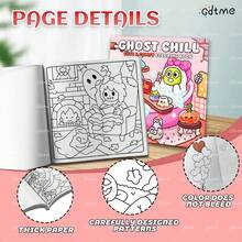 (120g Upgraded Thicker Paper, Pearl Paper Cover, 2025 New Design, 24 Pages, Single-Sided Printing) 1 Coloring Book, Merry Christmas, Beautiful Patterns, Clear Lines, Suitable As Halloween, Christmas, New Year, Birthday Party Gifts, A Great Way To Relax.