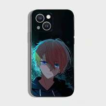 Oshi No Ko, Oshi No Ko IPhone Case, Oshi No Ko Aqua Anime Phone Case For IPhone 16, 15, 14, 13, 12, 11 Plus, Pro Max, XS, X, XR, SE, Mini, 8, 7, Soft Black Silicone Case - Z1 - 查看 4
