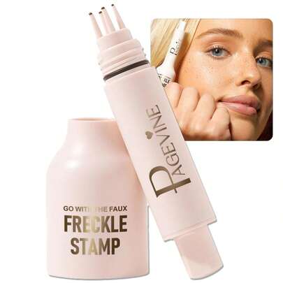 Faux Freckle Stamp Pen, Waterproof Fake Freckles Stain Marker Pencil Tool For Natural And Lifelike Sunkissed Face Freckle Makeup, Quick Dry & Long-Lasting Freckle Stamp (1 #   Light)