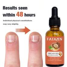 FATAZEN Natural Moroccan Argan Oil For Nails & Hair - Pure Nourishing Treatment Oil Softens Nail Cuticles Moisturizes Smoothes Frizz Strengthens Hair Argan Hair Oil Repair For Damaged Split Ends
