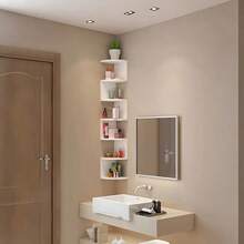 1pc Floating Storage Shelf Wall Rack, Book/Magazine Organizer, Autumn Decor, Boho Nordic Style Wall Mounted Display Rack For Bedroom, Living Room, Dining Room, Kitchen, Office, Small Plant/Figurine Holder