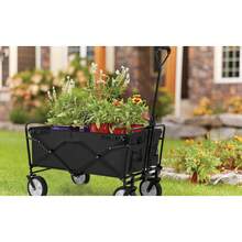 Collapsible Folding Wagon Cart With 330LB Capacity, Large Beach Cart For Outdoor Camping Garden Grocery | Portable Utility Cart