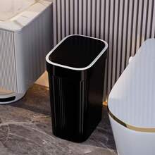 1 pièce Poubelle carrée avec couvercle, grande taille anti-odeur avec pédale pour la cuisine, la salle de bain, les toilettes