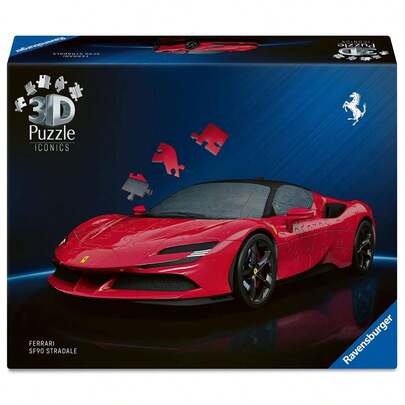  Quebra-cabeça 3D Ferrari SF 90 Stradale, 108 peças. ✅ Entrega em 24/48 horas para Espanha continental - Quebra-cabeças 3D - Ravensburger - Ref. 12008041