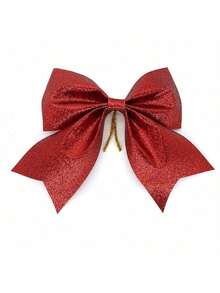 8pcs Large 5.9 Inch Bows - Elegant Red/Gold/Silver, Suitable For Trees, Wreaths, Gifts, Garlands - No Electricity Needed - Perfect For Christmas, Weddings, New Year, Birthdays - Luxury Party Decor, Christmas Wreath Decorations, Holiday Wreath Accessories, Shiny Sequin Effect, High Quality, Home Decor Accents - Multicolor - View 8