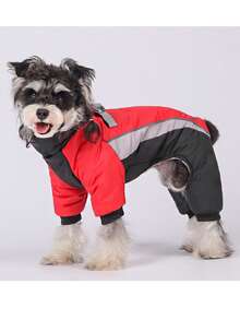 Full Body Dog Coat - Warm Fleece Jacket For Small Dogs, Turtleneck Winter Coats With Harness, Reflective Dog Snowsuit Windproof Puffer Jackets With Legs - Multicolor - View 24