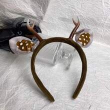 1pc Women's Christmas Antler Headband, Cute Deer Horn Hair Accessory, Sweet Christmas Mori Style, Hair Band, Hair Hoop ,Hairband For Women