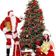 1/3/5Pcs 2M Christmas Strip Ribbon Tinsel Garland Xmas Tree Hanging Ornaments Home Decoration New Year Party Supplies