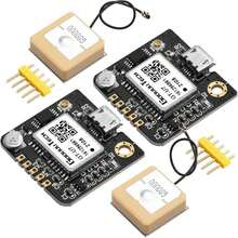 2Pack GPS Module,Navigation Satellite Positioning NEO-6M,Arduino GPS, Drone Microcontroller, GPS Receiver Compatible With 51 Microcontroller STM32 Arduino UNO R3 With Antenna High Sensitivity - 白色 - 查看 1