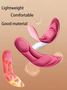 1 par de plantillas acolchadas y calientes, terciopelo suave para mantener la temperatura constante en invierno, masaje 5D para absorción de sudor y ventilación, soporte de arco para alivio del dolor, adecuado para zapatos deportivos, casuales y de tacón alto de hombres y mujeres, apto para uso en exteriores, deportes y hogar