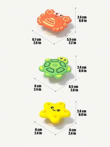 Quderbel Baby Toys, Cartoon Silicone Suction Cup Rotating Teether Toys, Chewable For Babies, Stroller, Highchair, Bath, Water Play Spinning Toys