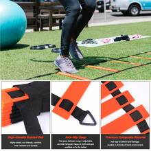24pcs Speed Agility Training Set Include 12 Rung 20ft Agility Ladder 4 Steel Stakes 10 Cones With Carry Bag - Orange - View 10