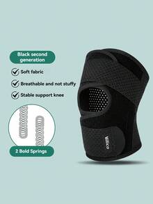 1 件弹力护膝，男女皆宜。这些是运动专用压缩护膝，具有高弹性、舒适透气、速干排汗等特点，适合跑步、篮球、网球和羽毛球等运动。