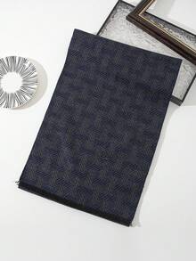 1 件男士新款时尚商务休闲几何条纹流苏围巾，温暖百搭，适合秋冬外套 - 彩色 - 查看 7