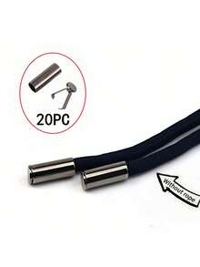 20 Heavy-Duty Rope Locks - Protecting Shoelaces, Drawstrings, Pants, Bags, Hoodies - Adjustable Metal Clips For Easy Installation - Suitable For DIY Handicrafts, Clothing And Organizing Cables - (Black) For Clothes, Handicraft Products, Fashionable Metal Surfaces, Sturdy Metal Structures, Bag Fasteners, Compact Designs, Sturdy Fasteners, Adjustable Clips, And Handicraft Enthusiasts - Multicolor - View 10
