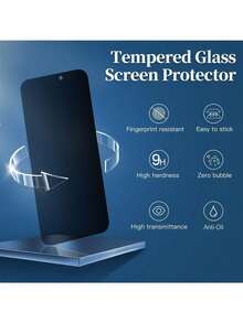 Yezodawee For IPhone 17 Pro Max Privacy Screen Protector, Compatible With IPhone 17 Pro 17 Air 17 16 Pro Max 16 16 Pro 16 Plus 15 14 13 12 11 Anti-Peep Tinted Tempered Glass, Screen Protector, Privacy Anti-Peeping, Mobile Phone Accessories, 4 Piece