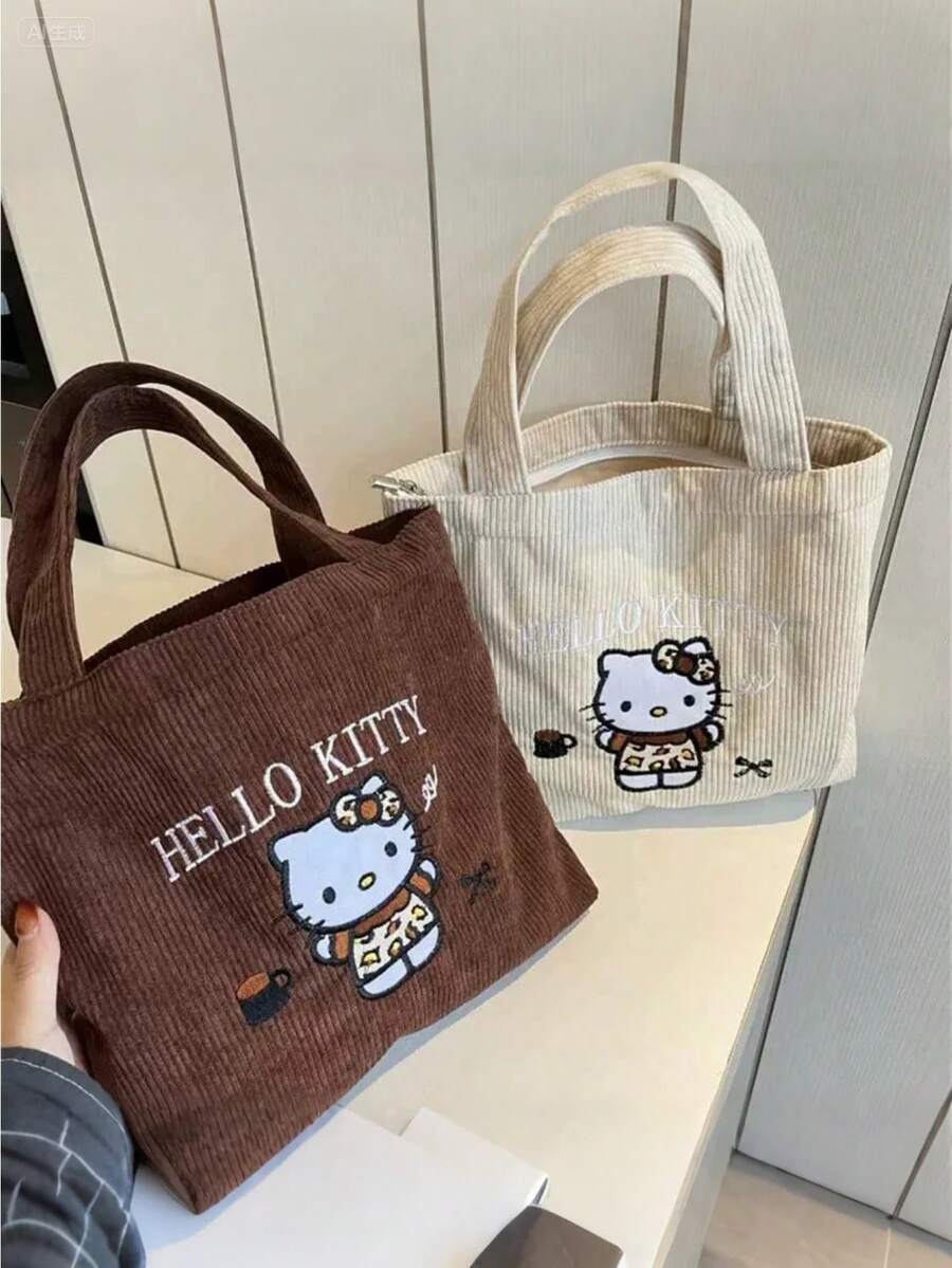 Sanrio حقيبة كتف فليس سعة كبيرة من سانريو هالو كيتي، مناسبة للعمل والخروجات، حقيبة أنيقة محمولة، حقيبة يدوية مريحة، مثالية للعطلات واستخدام الجيم، (قد تكون بعض الأجزاء عشوائية)، لوازم العطلات، الخريف، ، عيد الميلاد، الكرنفال، اليوم الوطني، الخريف، يوم الاستقلال، (سيتم شحن نمط عشوائي)