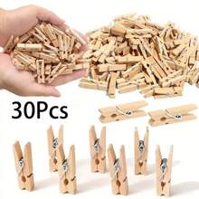 10/30/50pcs Mini Clothes Peg, Small Wooden Clothes Peg, Clothes Peg For Drying Clothes, Clothes Peg For DIY Photo Craft Projects