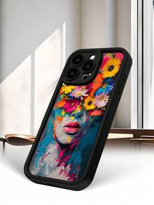 Selected SimplicityFloral Art Phone Case-High end | Elegant | Yellow resistant and wear-resistant | Scratch resistant and drop resistant | Wholesale of phone cases - UV printing for  17/1 - Negro - Ver 5