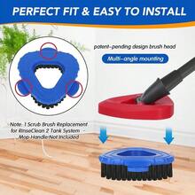 Spin Mop Scrub Brush O Cedar RinseClean 2 System U2013 O Ceda Scrub Brush Attachment 2 PC, Oceda Scrubber Mop Bathroom, Kitchen, Tile And Floor Cleaning - 2 - Xem 3