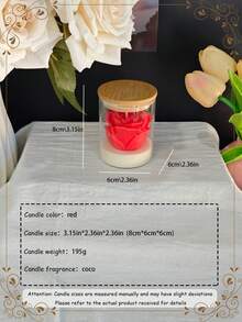 1 Wax Cup Scented Candle, Glass Jar Soy Wax Smokeless Scented Candle, Room Decoration, Birthday Gift Graduation, Wearing Dust Cover, Can Burn For 4-8 Hours Or More, Burning Smokeless, Creative Decoration Scented Candle, Room Decoration, Dining Table Decoration, Home Decoration, Suitable For Parties, Birthdays, Weddings And Dinners, Valentine's Day Gifts, Anniversary Gifts