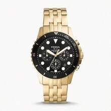Fossil FOSSIL Watch, Stainless Steel, Three-Eye Chronograph, Color-Blocking, Light Luxury And Fashion, Quartz Watch, Water-Resistant, Men's Watch