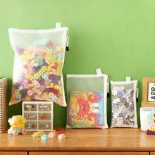 16pcs/8pcs/Baby Room Toy Storage Bag, Block Storage Bag, Puzzle Toy Sorting And Organizing Magic Bag, Mesh Bag Zipper Bag, Outing Toiletries Storage Bag - Multicolor - View 4