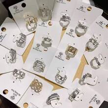 102 Pieces Of Various Various Randomly Sent Random Shipping Box Gift Girls Surprise Box Fashionable Women's Earring Jewelry Set  -Lovely Simple Style, Zinc Alloy Earrings With Faux Pearl And Artificial Rhinestones, Daily And Party Wear Earrings-(No Box)