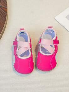 1 Pair Children's Versatile New Comfortable Soft-Sole Casual Flats, Suitable For Outdoor, Vacation, Party, School, All Seasons - Hot Pink - View 8
