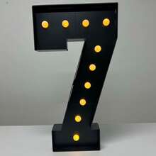 Señal luminosa de números del 0 al 9 de 3 pies de altura, números de mosaico negro con luces para decoraciones de cumpleaños, kit de números de cartón precutado de 3 pies de espuma DIY para decoración de graduación, aniversario y boda