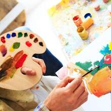 10 Piezas lienzo para pintar, 25x30cm paneles de lona en blanco a granel, paneles de lona 100% algodón para pintura al óleo, acuarela, pintura acrílica, gouache y témpera lienzo para pintuar (10, 25*30 cm) - 30*40 centímetros - Ver 5