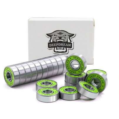 Premium 20Pcs 608rs Bearings Skateboard Bearings Chrome Steel Bearing Longboard Bearings (8x22x7mm) Double Rubber Sealed Deep Groove Bearing
