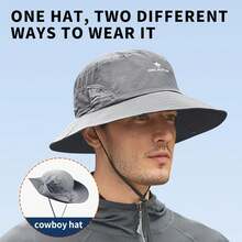 TACTICAL BIRD UPF 50 Boonie - Gorra de protección para el sol, sombrero de pesca, sombrero de playa y senderismo, remo, remo, kayak para hombres, Gris-oscuro, Large-X-Large - 1 - Ver 3