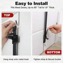 Hat Rack Door - Two-Way Hanging Caps With Display Hooks And Hanger, Hat Organizer Baseball Caps, Over Door Hat Storage Organizer Bedroom, Entrance Or Garage - 1 Pack - 1 包 - 10 個掛鉤 - 查看 5
