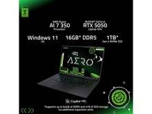 GIGABYTE AERO X16; Copilot+ PC - 165Hz 2560x1600 WQXGA - NVIDIA GeForce RTX 5050 - AMD Ryzen AI 7 350 - 1TB SSD With 16GB DDR5 RAM - Windows 11 Home - Space Gray - Xem 3
