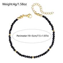 Cadenas de tobillo asimétricas de estilo retro minimalista, elegantes y de nueva , como regalo de aniversario, Navidad, vacaciones en la playa u Halloween