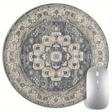 波西米亚图案圆形鼠标垫 - 防滑橡胶底座，直径 7.87 英寸，小巧 - 非常适合日常办公使用，鼠标垫，单个 47 克 - 彩色 - 查看 10