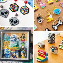 500 piezas Cuentas de fusión de 2.6mm Mini Pixel Puzzle Cuentas de hierro Cuentas de fusión Manualidades DIY de alta calidad - Frijoles - Ver 3