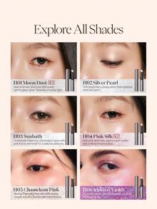 JOOCYEE Jelly Highlighter Stick, Weightless Feel On Skin, Long-Wearing - Jelly Highlighter Glitter Stick H06 Iridized Violet - View 4