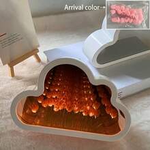 DIY Tulip Cloud Mirror Night Light Kit - USB-Powered LED, 20-Flower Display, Ideal For Bedroom Ambiance & Creative Gift For Teens, Couples, Friends - Manual Assembly Required - Multicolor - View 13