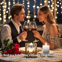 Tealight Candles - Tea Lights Candles Unscented Tea Tree Lights Votive With Cotton Wick Decorating Home, Pool, Wedding, Emergencies, Halloween, Parties, Spas