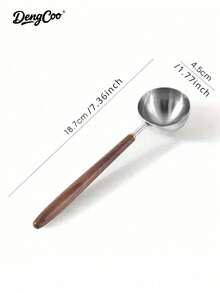 Dengcoo 1Pc Coffee Bean Storage Jar, Glass Sealed Jar, Wooden Lid Storage Jar, Food Storage Box, Spice Jar, Storage Box, Coffee Powder Display Jar & Display Bottle, Tea Jar, Jar For Tea, Coffee & Sugar, Kitchen Storage Box, Suitable For Saudi National Day Use, Kitchen Storage And Home Organization