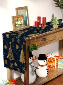 1 pieza Camino de mesa de pájaro azul navideño, Camino de mesa decoración navideña, Camino de mesa tipo lino navideño, Camino de mesa, Camino de mesa, 1 pieza Camino de mesa, 4 piezas Manteles individuales, 1 pieza Funda de cojín, 3 productos disponibles, Decoración del hogar de temporada para interiores/exteriores, Decoración del hogar de invierno, Decoración navideña, Decoración de habitación navideña, Decoración de fiesta navideña - Multicolor - Ver 3
