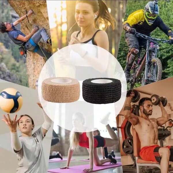 10pcs Tattoo Grip Tape Non-Woven Tattoo Bandage Cover Wraps Waterproof Self Adhesive Finger Protection Tattoo Accessories