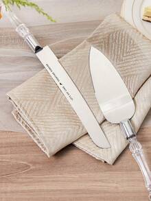 Personalized Laser Engraved Cake Knife And Server Set – Personalized Wedding & Celebration Cake Cutter, Laser Engraved Cake Knife, Custom Cake Server Set, Wedding Cake Cutter, Personalized Wedding Gift, Engraved Cake Tools, Stainless Steel Server, Custom Anniversary Knife, Celebration Cake Set, Custom Name Cake Knife - Multicolor - View 10