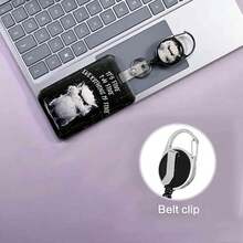 1 Conjunto (Clipe de Crachá + Porta-Cartão) Porta-Crachá Casual, Carretel Retrátil de Crachá, Acessório Minimalista para Assistente Médico, Chaveiro Resistente, Protetor de Porta-Cartão de Identificação, Adequado para Enfermeiras, Professores, Estudantes, Trabalhadores de Escritório, Mulheres, Homens, Funcionários - Rádio