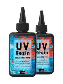 100-500g UV Resin Starter Kit For DIY Jewelry - Clear, Low Viscosity, No Shrinkage - Ideal For Pendants, Earrings & Bracelets