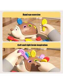1Pc Baby Puzzle Đồ chơi giáo dục sớm Đồ chơi ghép hình Nhím chèn Nhạc sĩ Bộ phận đào tạo tốt Đồ chơi thực hành - Nhiều màu - Xem 3