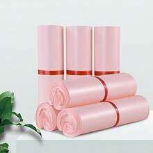 100/50 bolsas de mensajería rosas, bolsas de envío autosellantes, bolsas de embalaje impermeables, bolsas de regalo, bolsas de almacenamiento de ropa, bolsas de mensajería versátiles, adecuadas para embalaje de regalos de Halloween/Navidad/Boda/Cumpleaños/Vuelta al Colegio, mensajería escolar/oficina/hogar/negocio